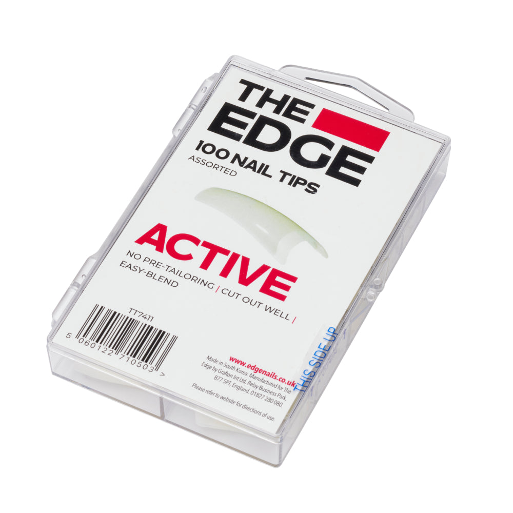 The Edge 100 Active Nail Tips Assorted