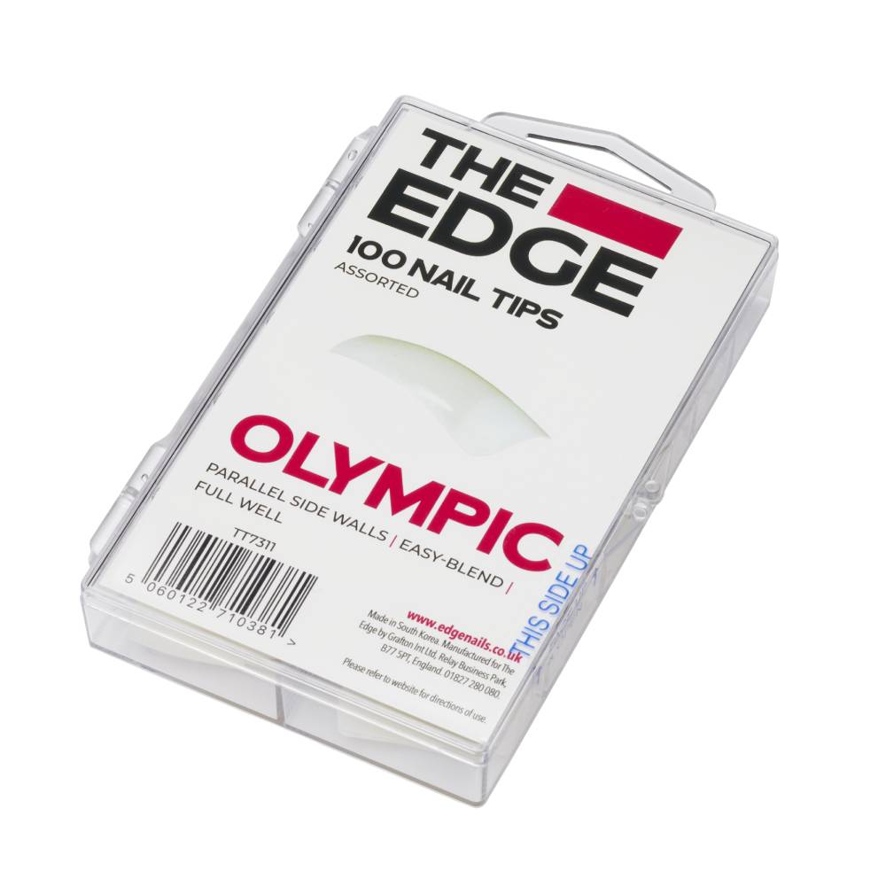 The Edge 100 Olympic Nail Tips Assorted