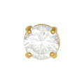 Caflon Birthstones Stud Earrings Gold Plated Cubic Zirconia 6mm