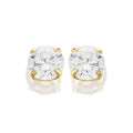 Caflon Birthstones Stud Earrings Gold Plated Cubic Zirconia 2mm