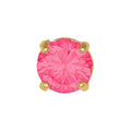 Caflon Birthstones Stud Earrings Gold Plated Rose 5mm
