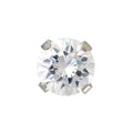 Caflon Birthstones Stud Earrings Stainless Steel Cubic Zirconia 5mm