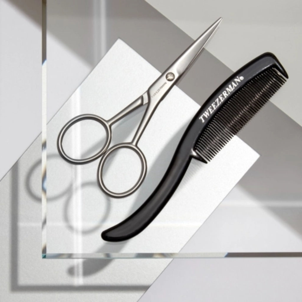 Tweezerman Moustache Scissors and Comb