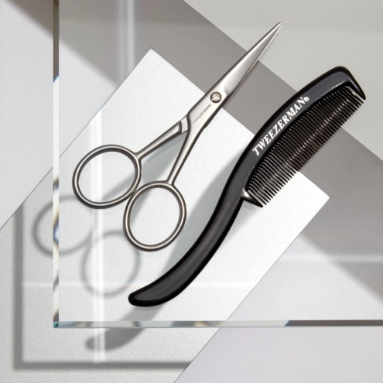 Tweezerman Moustache Scissors and Comb