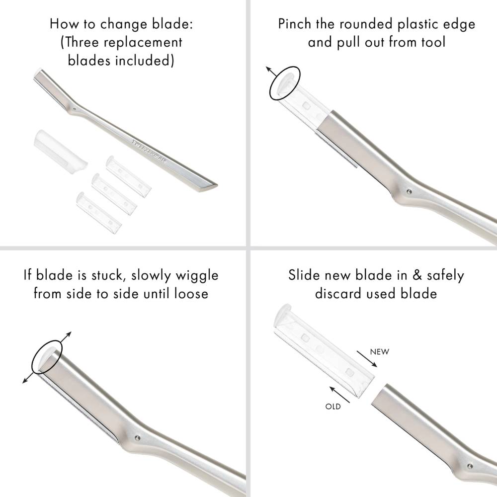 Tweezerman Facial Razor/Dermaplaner Replacement Blades