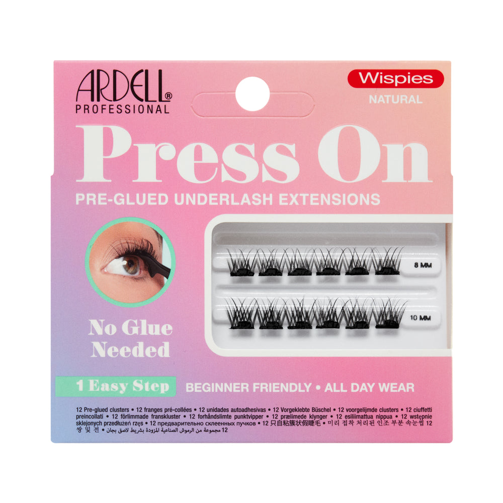 Ardell Press On Pre-Glued Underlash Extensions Wipsies Natural