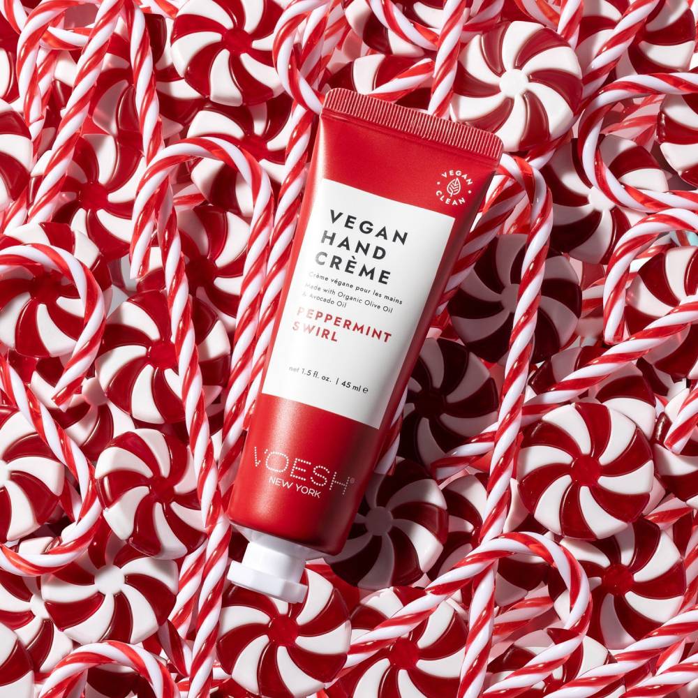Voesh Vegan Hand Creme Peppermint Swirl 45ml