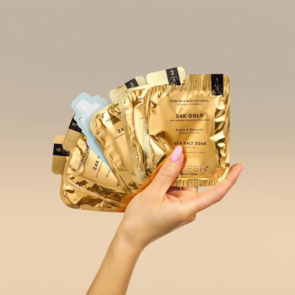 Voesh Pedi in a Box (6 Step) - Imperial 24K Gold