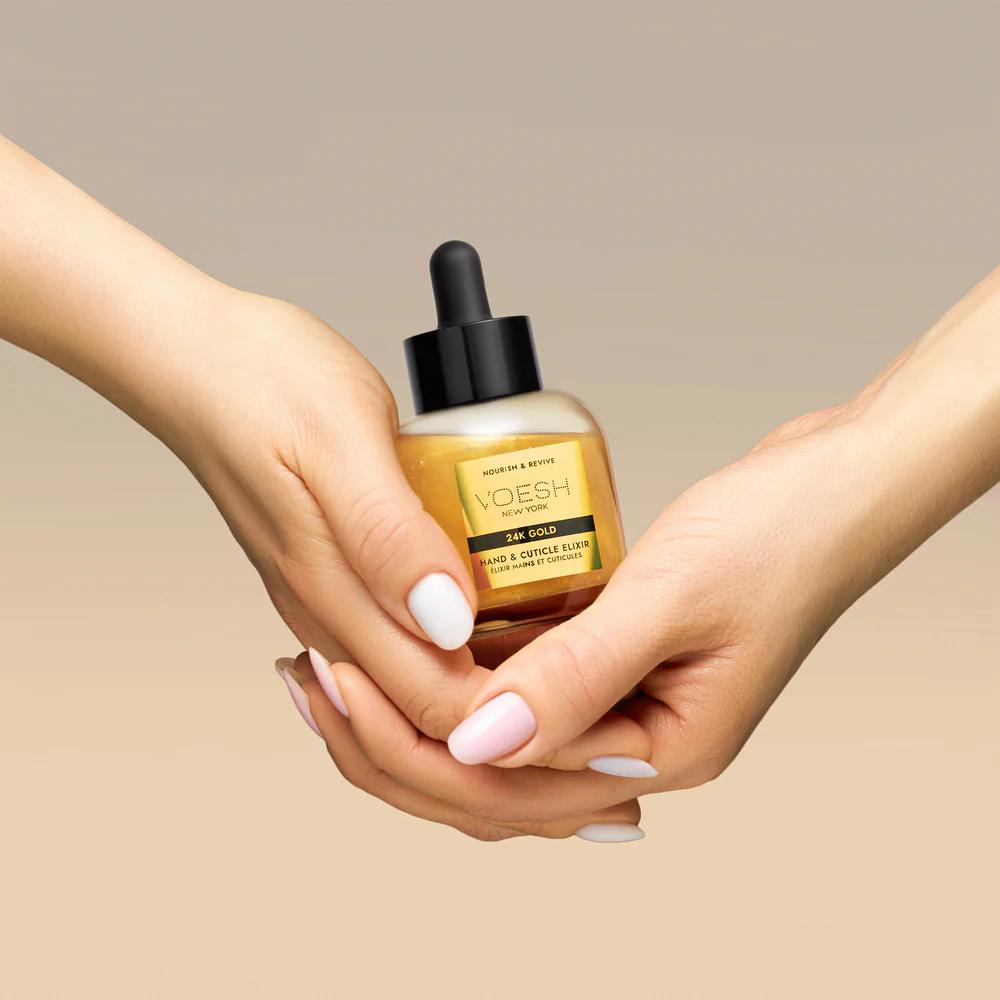 Voesh Hand & Cuticle Elixir 24K Gold 50ml