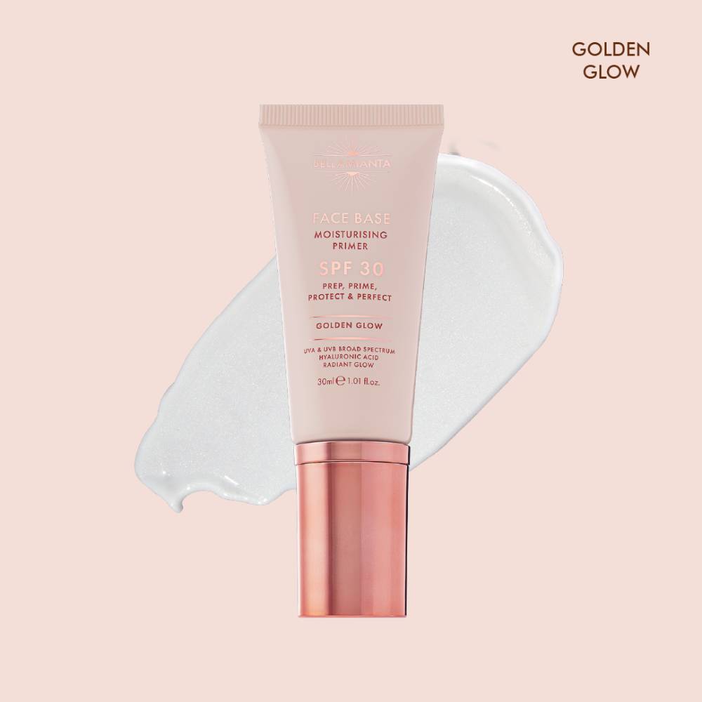 Bellamianta Face Base Moisturising Primer SPF30 Golden Glow 30ml