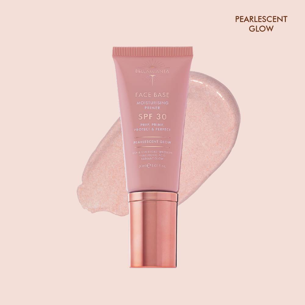 Bellamianta Face Base Moisturising Primer SPF30 Pearlescent Glow 30ml