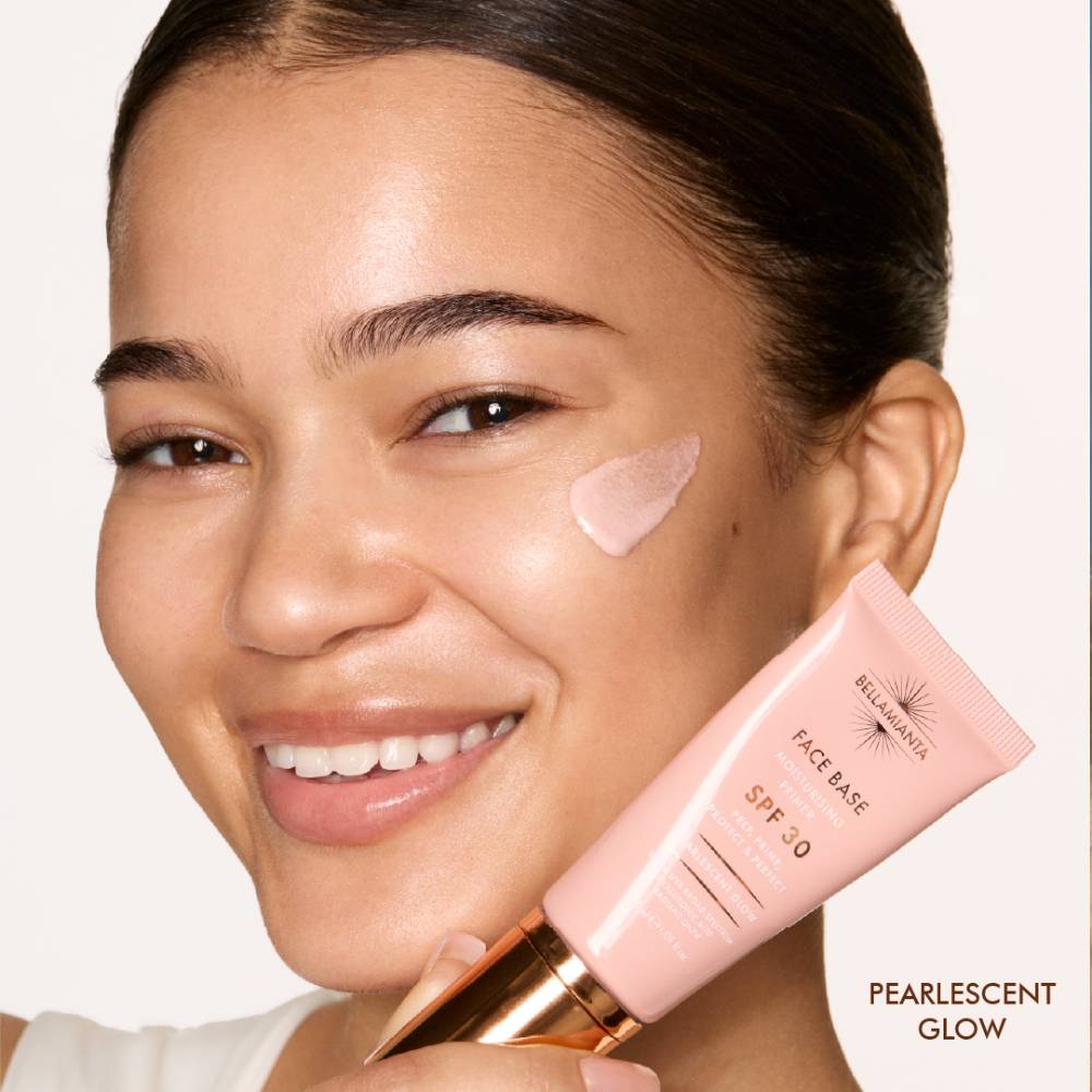 Bellamianta Face Base Moisturising Primer SPF30 Pearlescent Glow 30ml