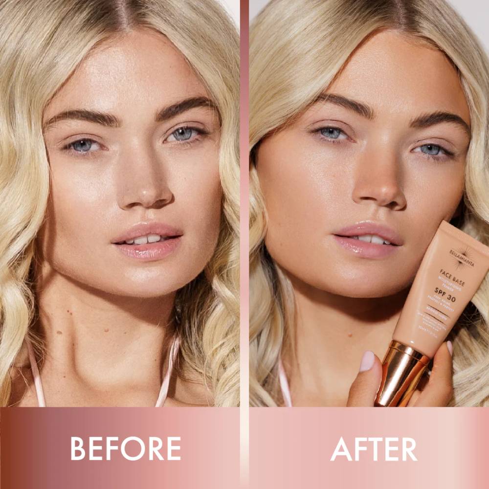 Bellamianta Face Base Moisturising Primer SPF30 Bronze Glow 30ml