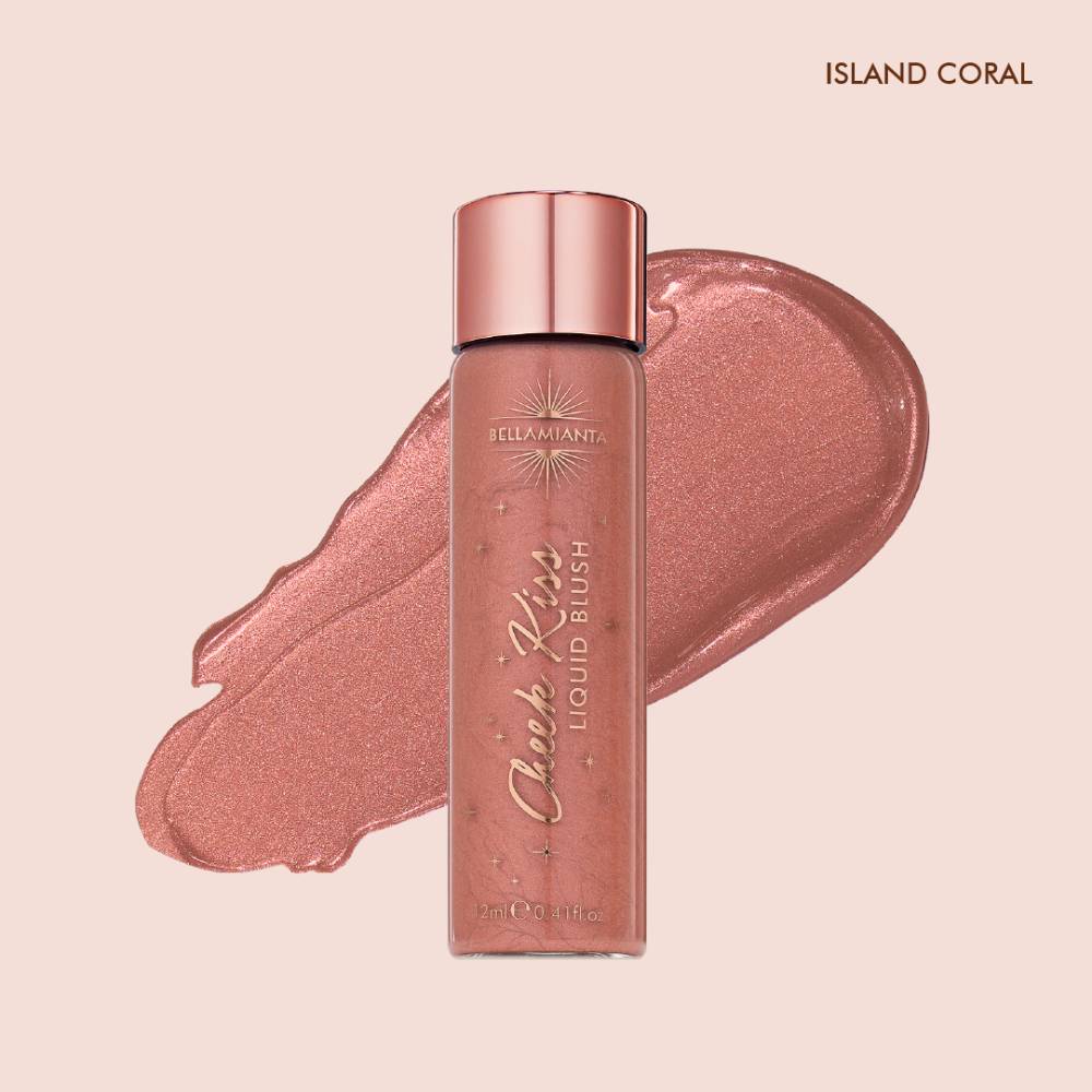 Bellamianta Cheek Kiss Liquid Blush Island Coral 12ml