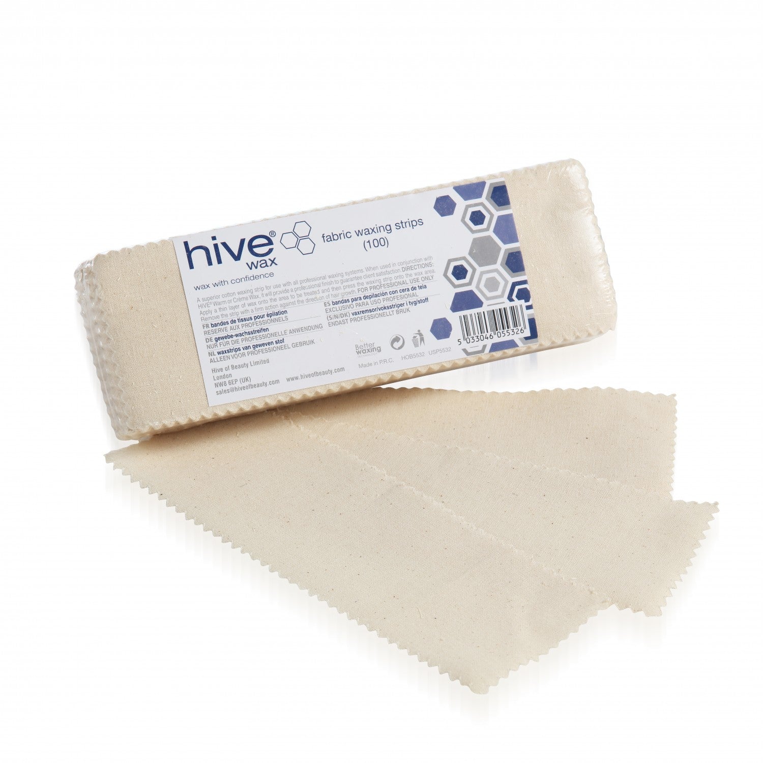 Hive Natural Cotton Fabric Strips (100)
