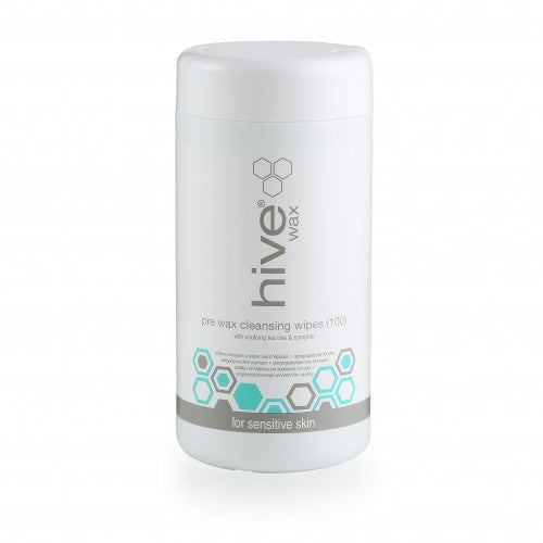 Hive Pre Waxing Cleansing Wipes Tea Tree & Camphor (100)
