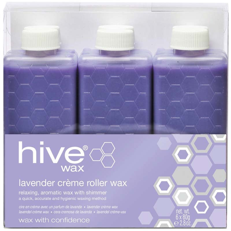 Hive Roller Wax Refills Creme Lavender 6 x 80g