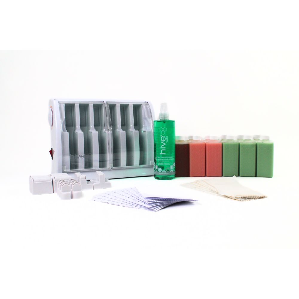 Hive Multi-Pro Cartridge Heater Roller Waxing Kit (6 Chamber)
