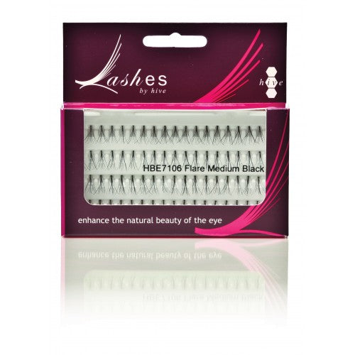 Hive Individual Lashes Flare Medium Black (76)