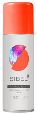 Sibel Fluorescent Hair Colour Spray Red 125ml
