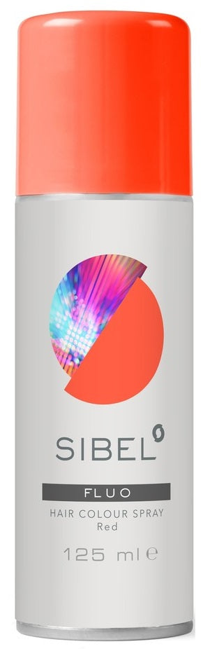 Sibel Fluorescent Hair Colour Spray Red 125ml