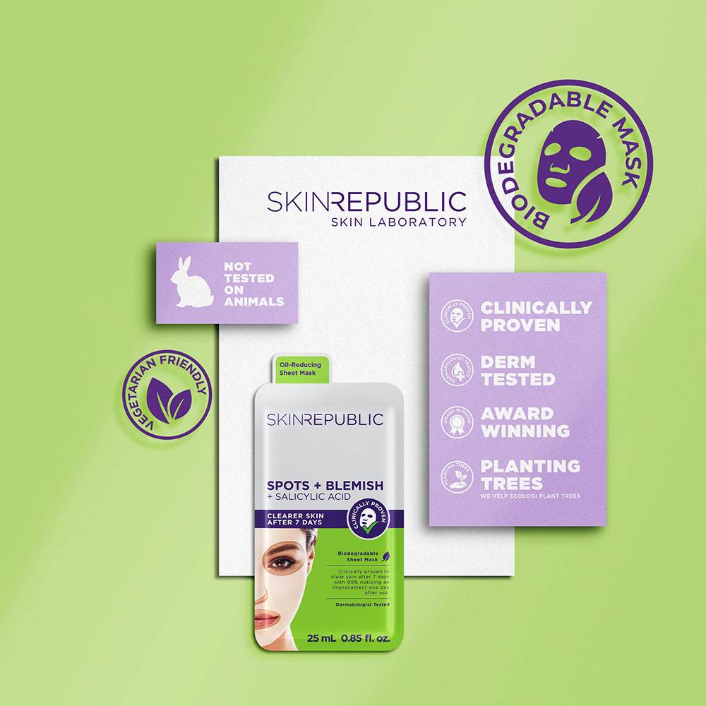 Skin Republic Spots & Blemish Sheet Mask 25ml