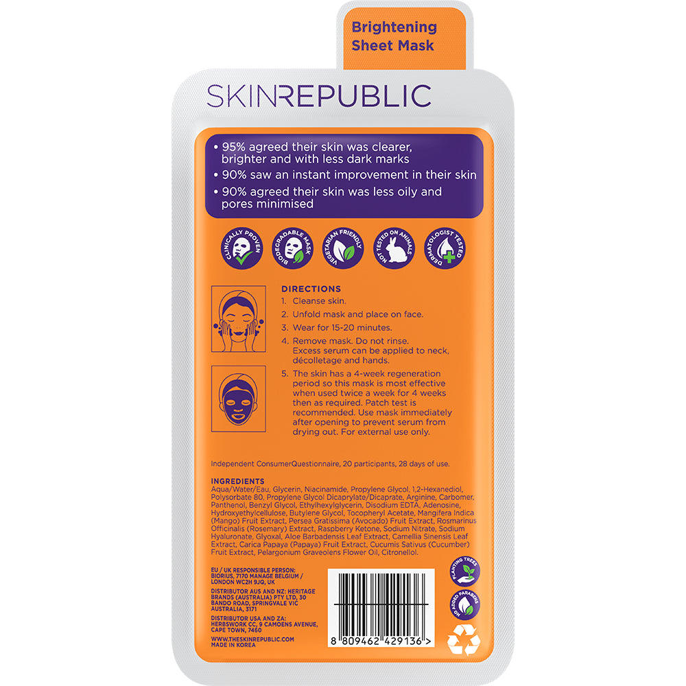 Skin Republic Niacinamide 2% Face Mask 25ml
