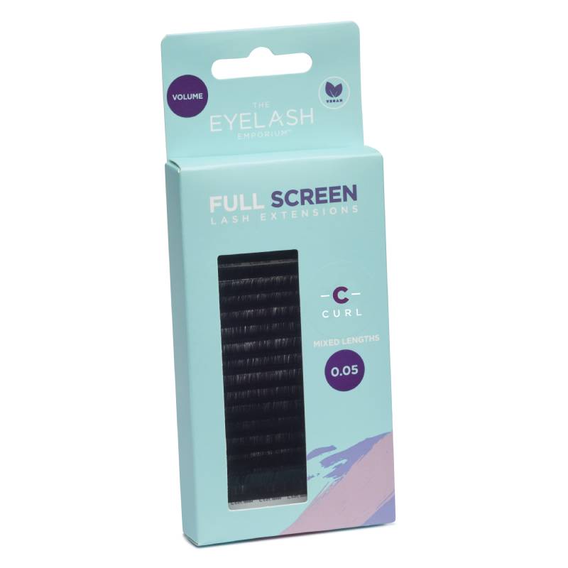 The Eyelash Emporium Full Screen Lash Extensions Volume C Curl 0.05 Mixed Lengths