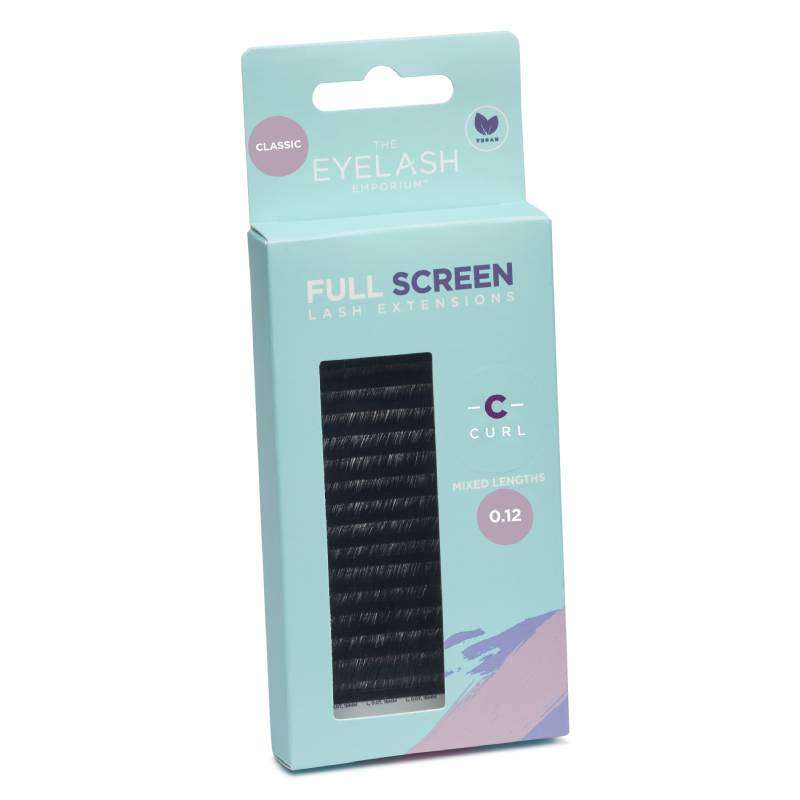 The Eyelash Emporium Full Screen Lash Extensions Classic C Curl 0.12 Mixed Lengths