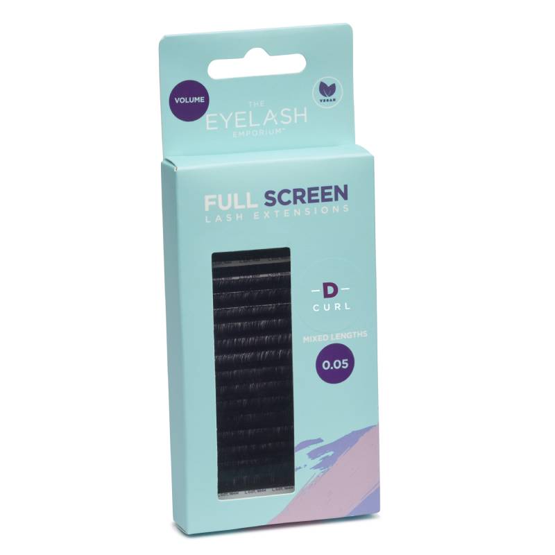 The Eyelash Emporium Full Screen Lash Extensions Volume D Curl 0.05 Mixed Lengths