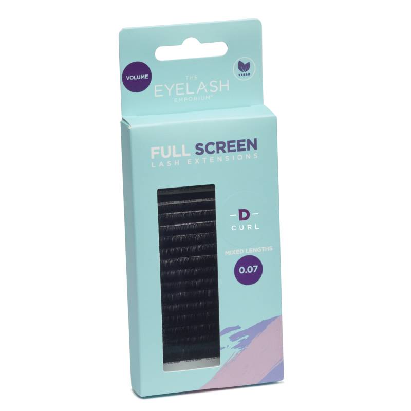 The Eyelash Emporium Full Screen Lash Extensions Volume D Curl 0.07 Mixed Lengths