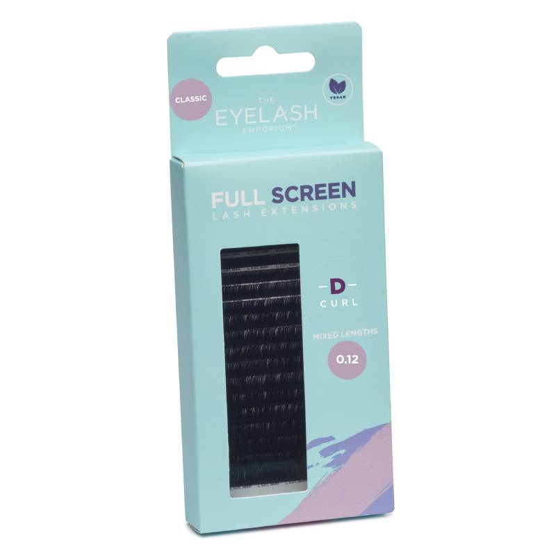 The Eyelash Emporium Full Screen Lash Extensions Classic D Curl 0.12 Mixed Lengths
