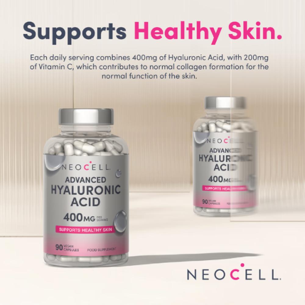NeoCell Advanced Hyaluronic Acid 400mg Vegan Capsules (90)