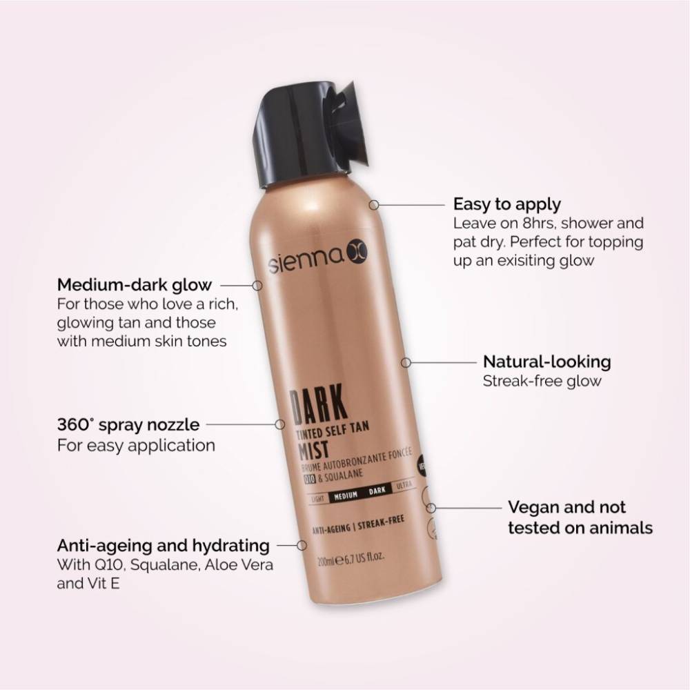 Sienna X Q10 Self Tan Tinted Mist 200ml