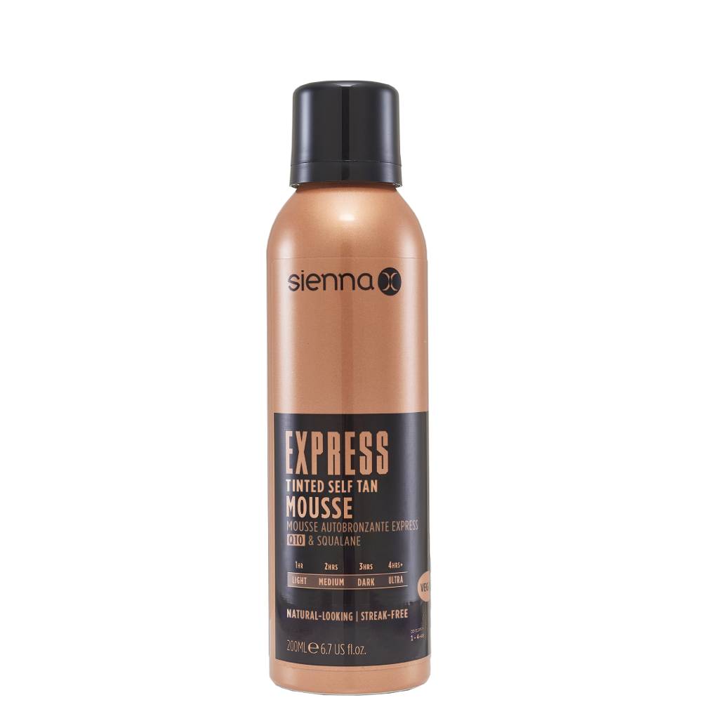 Sienna X Express Q10 Tinted Self Tan Mousse 200ml