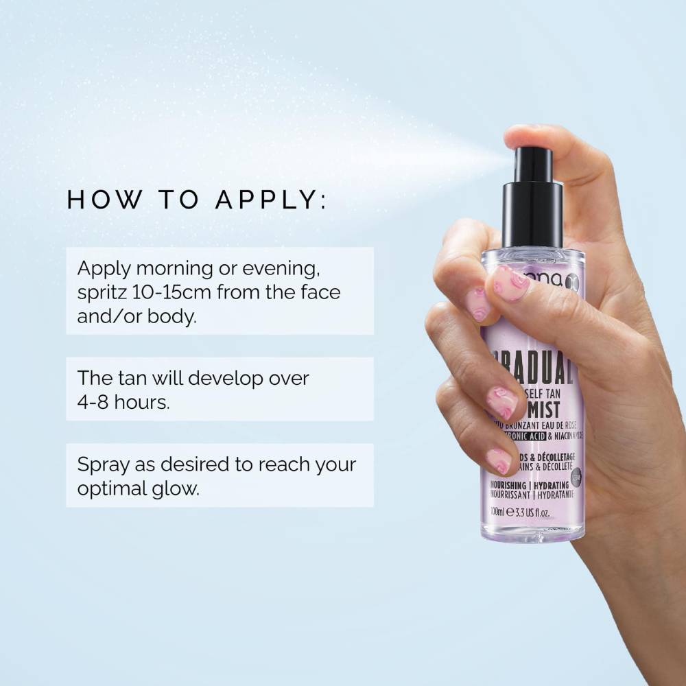Sienna X Gradual Organic Self Tan Rose Mist 100ml