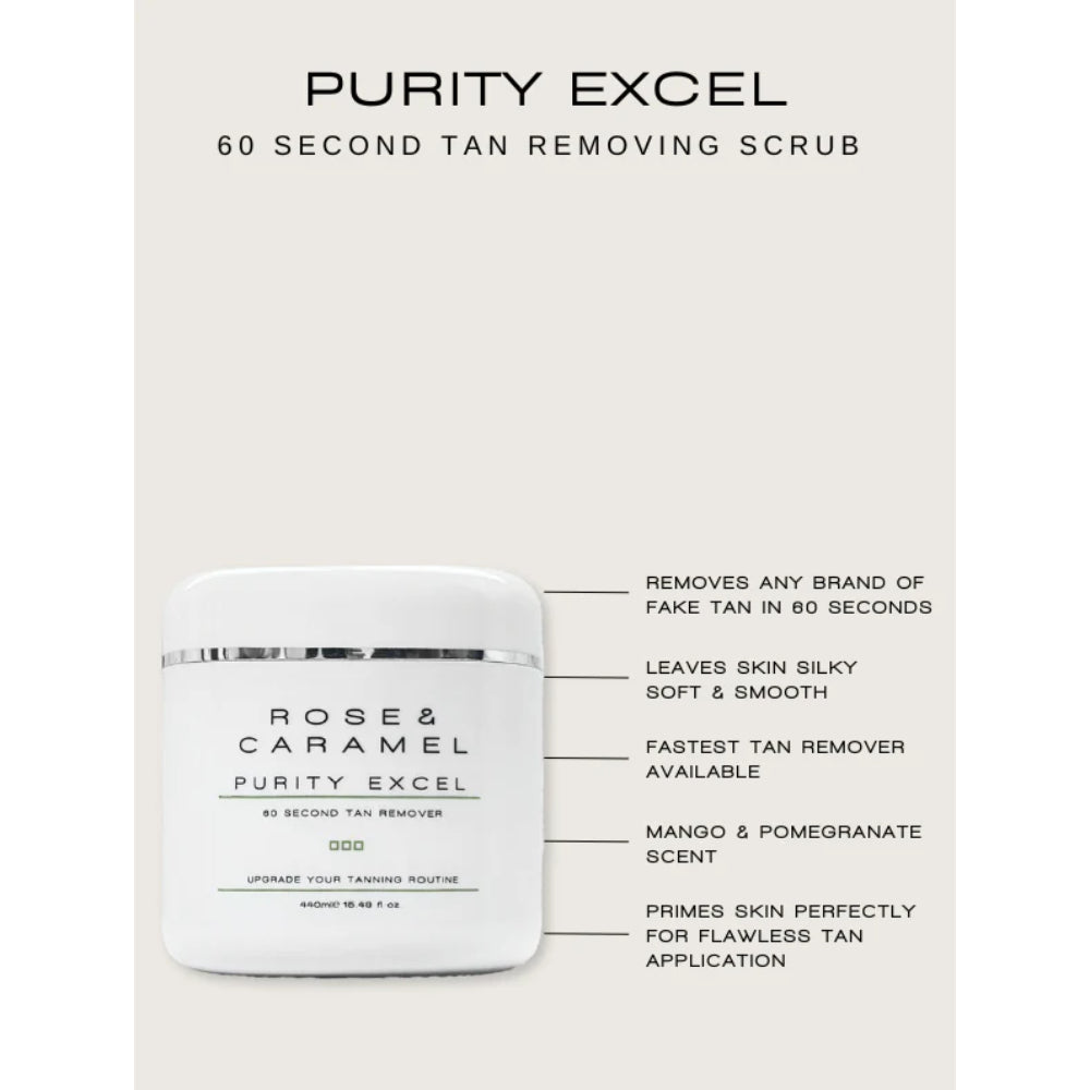 Rose & Caramel Purity Excel Xtra 60 Second Tan Remover 440ml