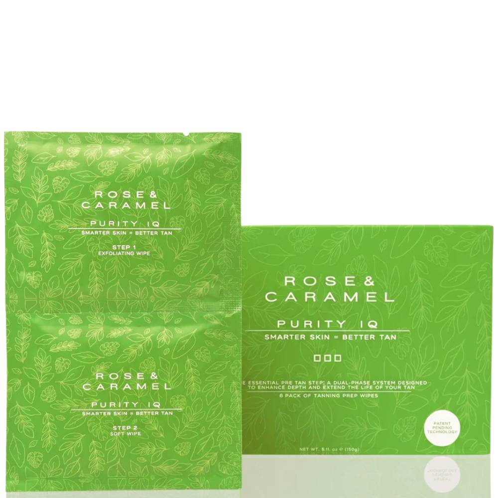 Rose & Caramel Purity IQ Self Tanning Prep Wipes (6)