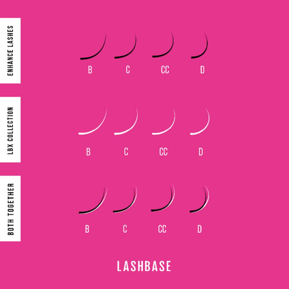 LashBase Enhance Collection Lashes 0.05mm D Curl (8-15mm)