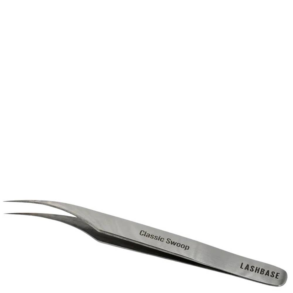 LashBase Classic Pick Up Tweezers Silver