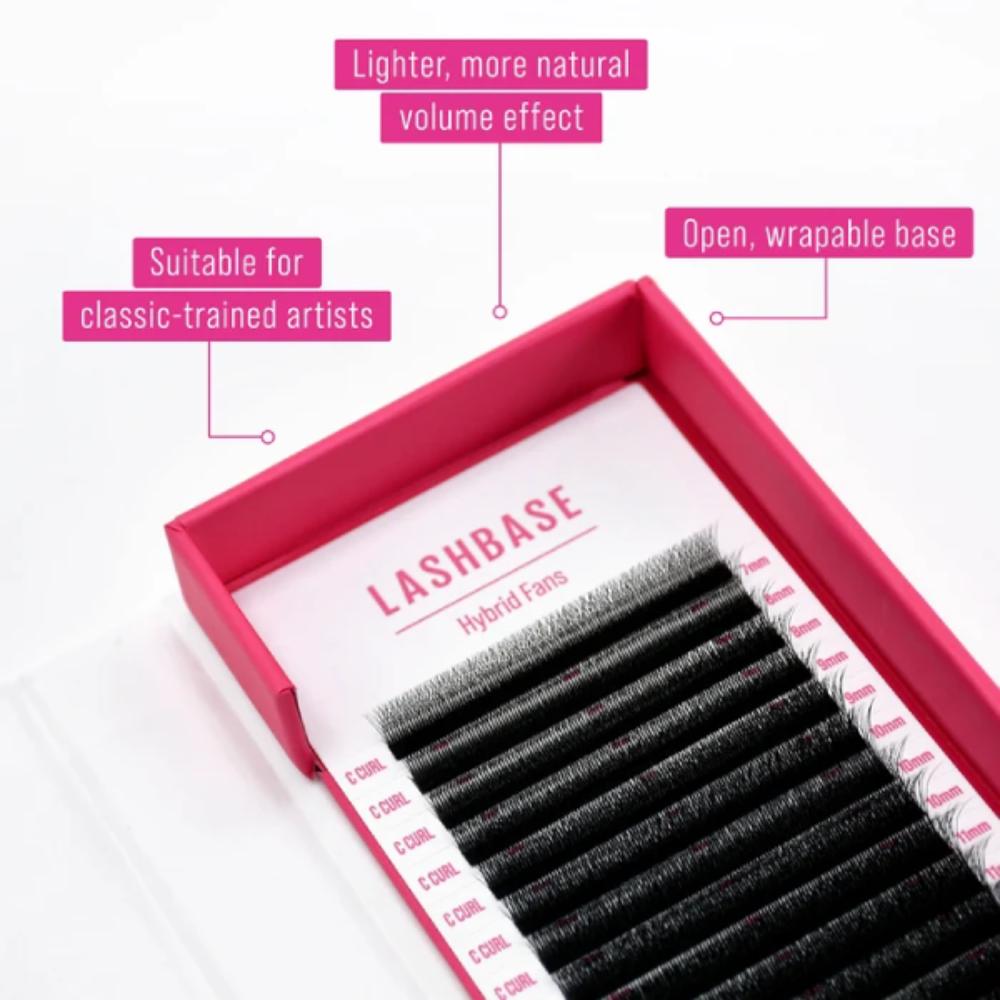 LashBase Hybrid Fans Lashes 4D CC Mix