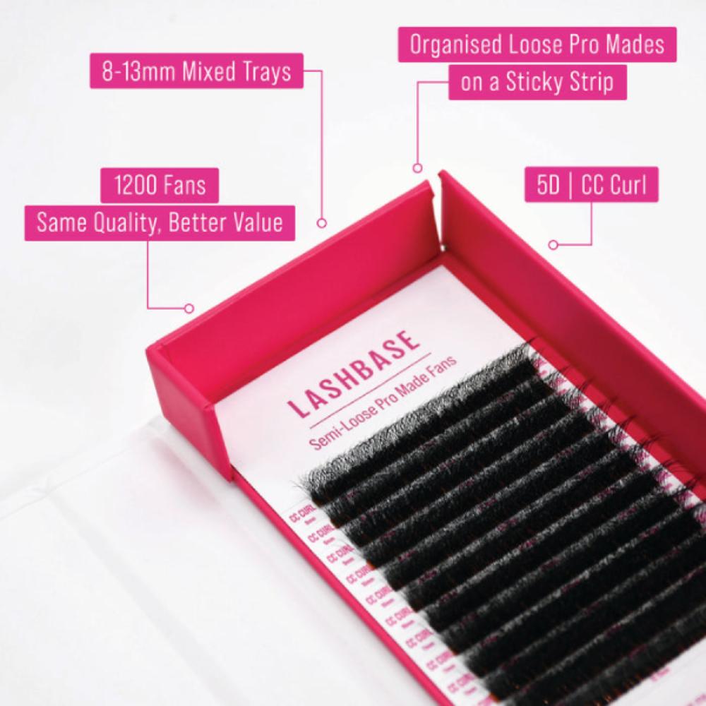 LashBase Semi-Loose Pro Made Fans Lashes