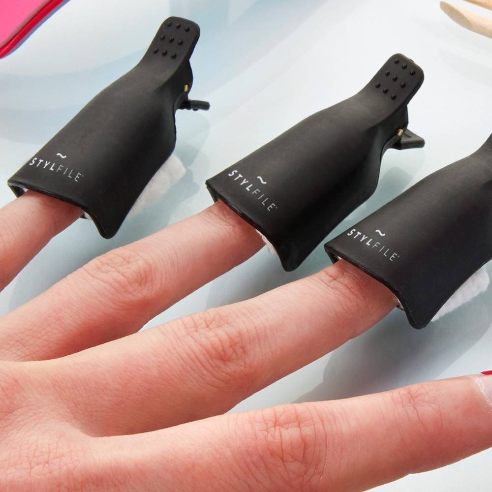 StylPro StylFile Gel Polish Remover Clips (5)