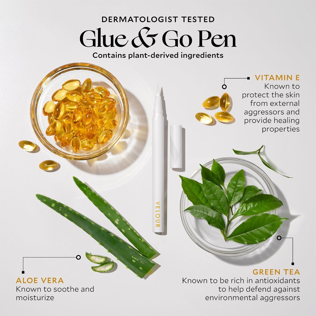 Velour Glue & Go Pen