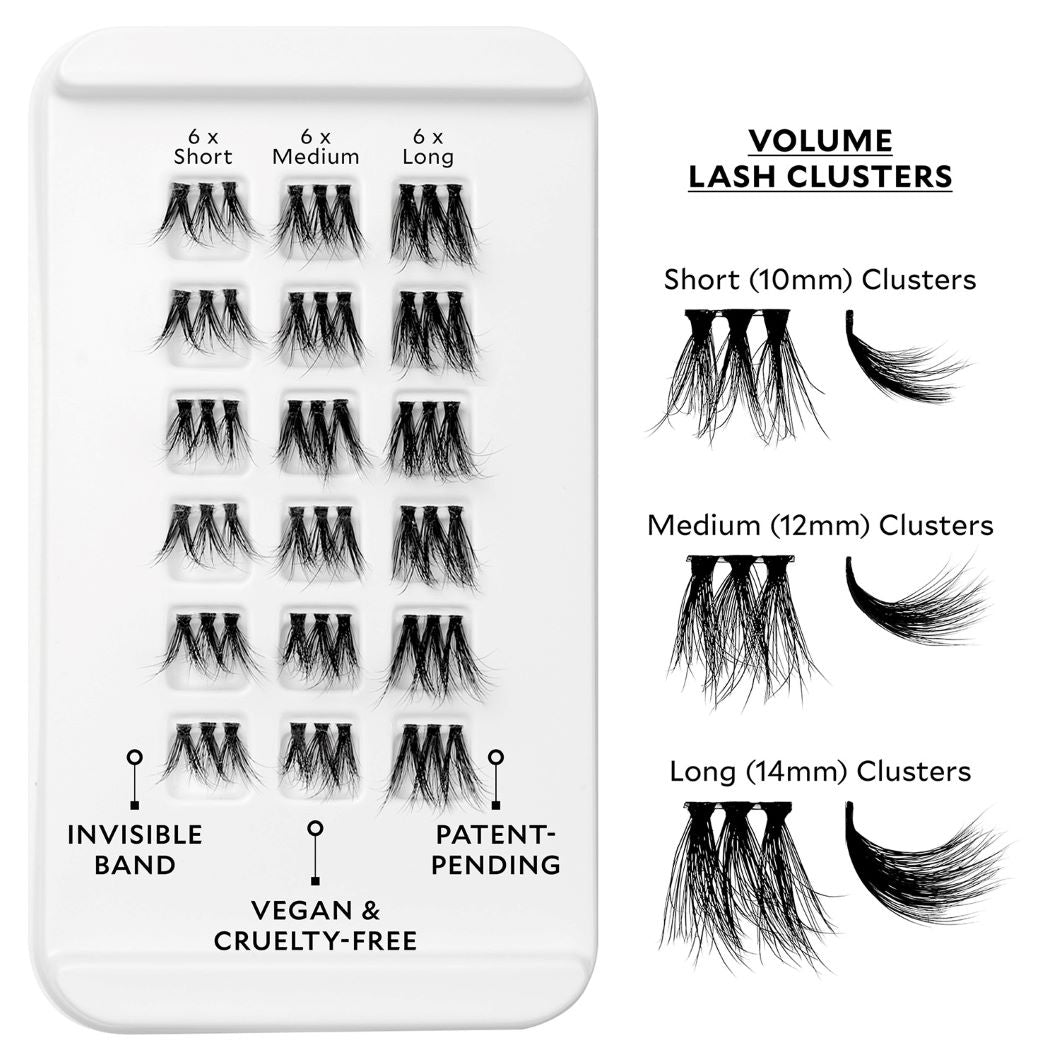 Velour DIY Lash Extension Cluster Packs - Volume