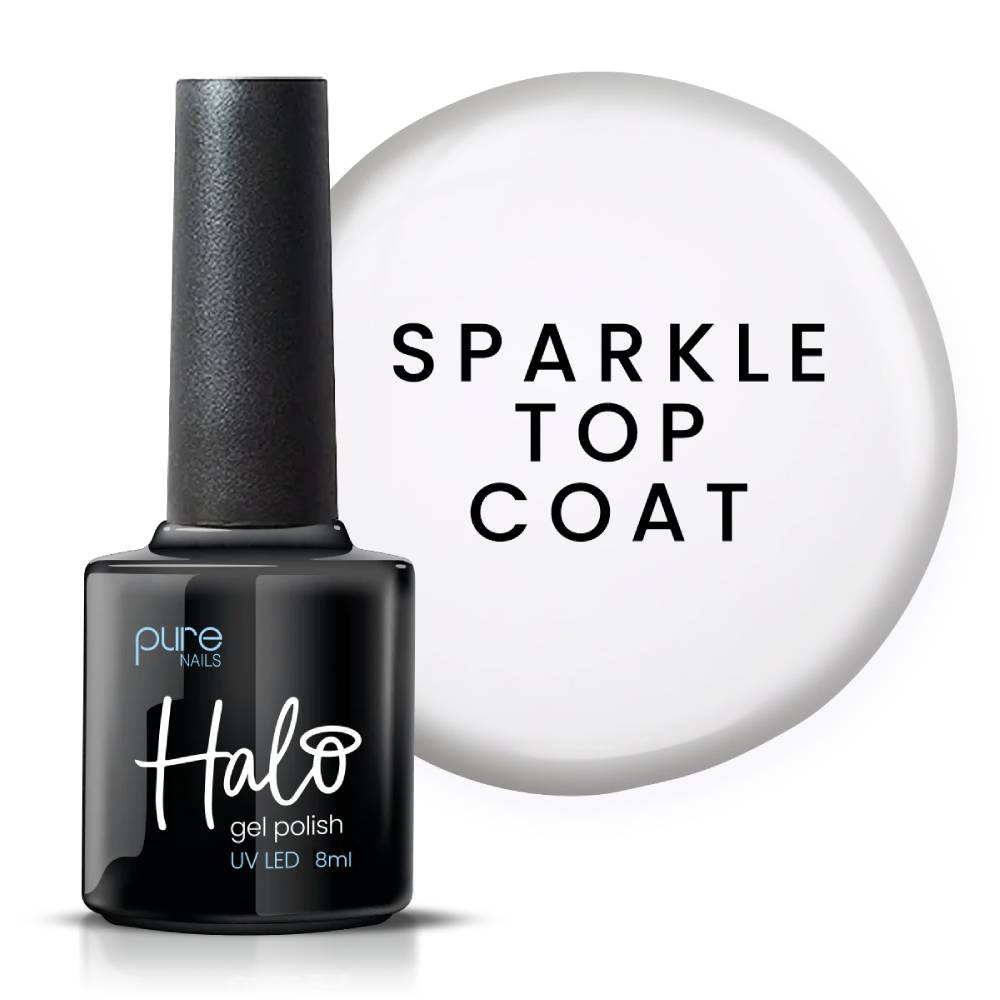 Halo Hema Free Gel Polish Sparkle Top Coat 15ml