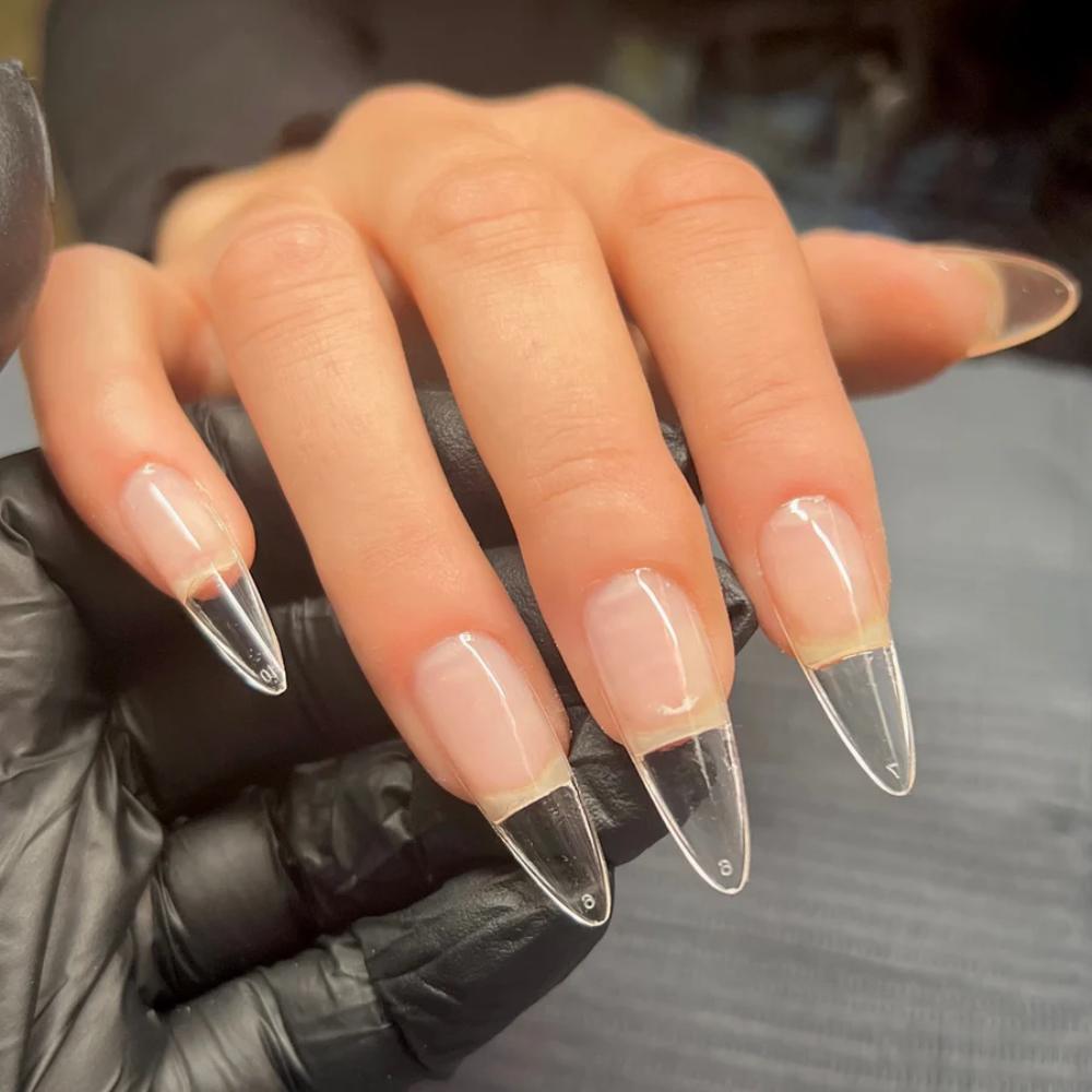 Nail Order Xtensions Full Cover Tips Long Almond (600)