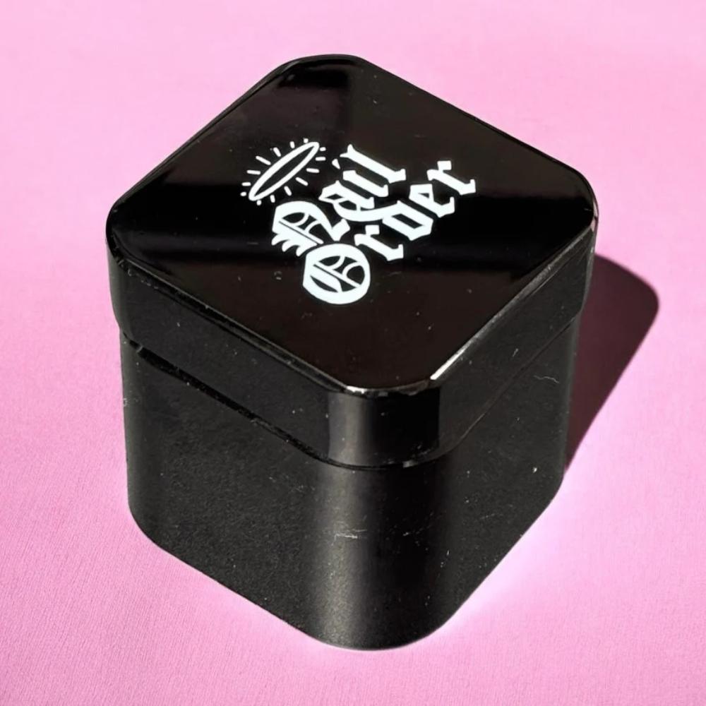 Nail Order Glass Dappen Dish Black