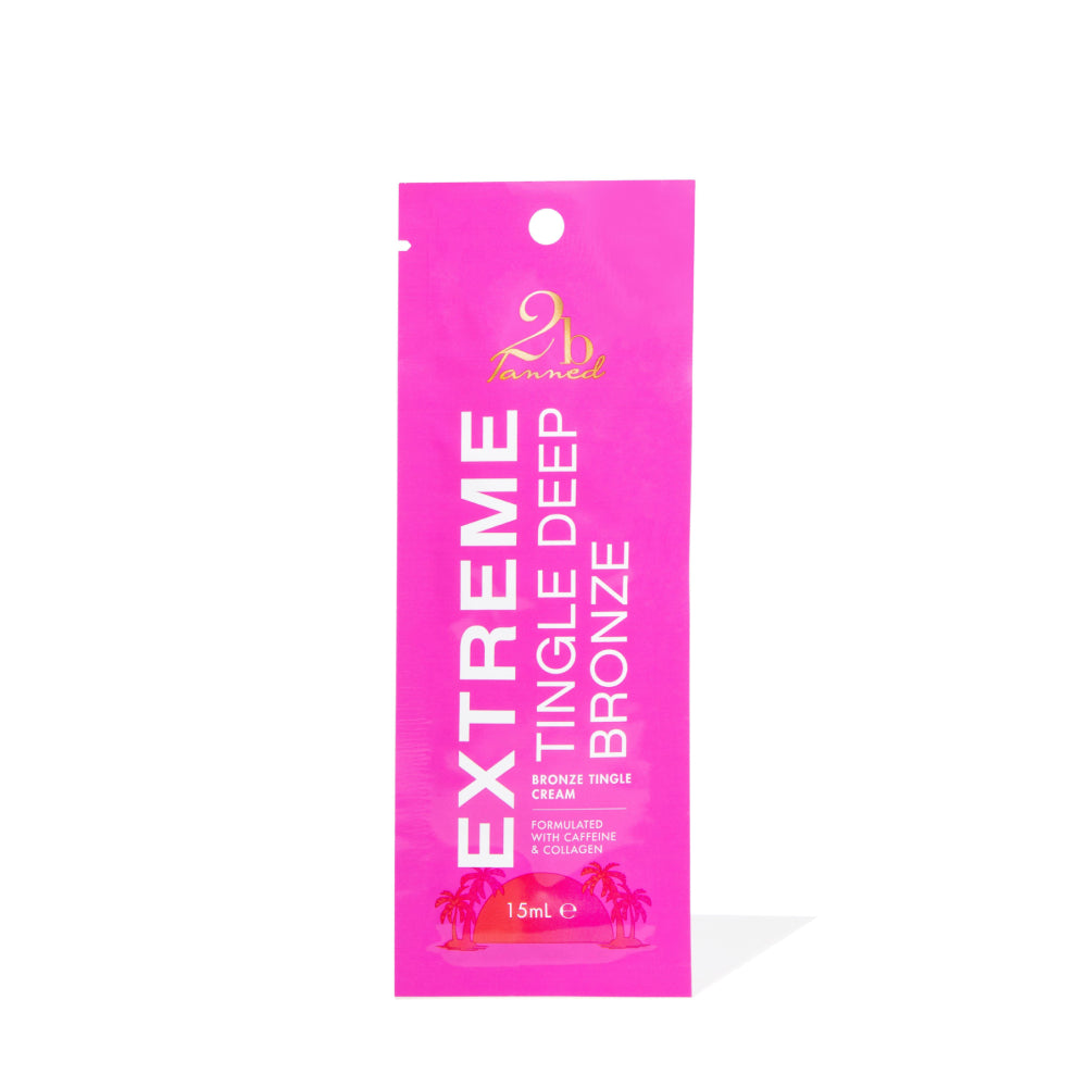 2bTanned Extreme Tingle Deep Bronze Cream Sachet 15ml