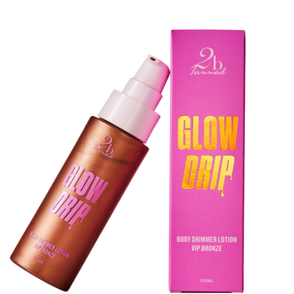 2bTanned Glow Drip Body Shimmer Lotion VIP Bronze 100ml